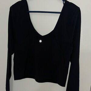 Lululemon Athletica Black Long Sleeve Top